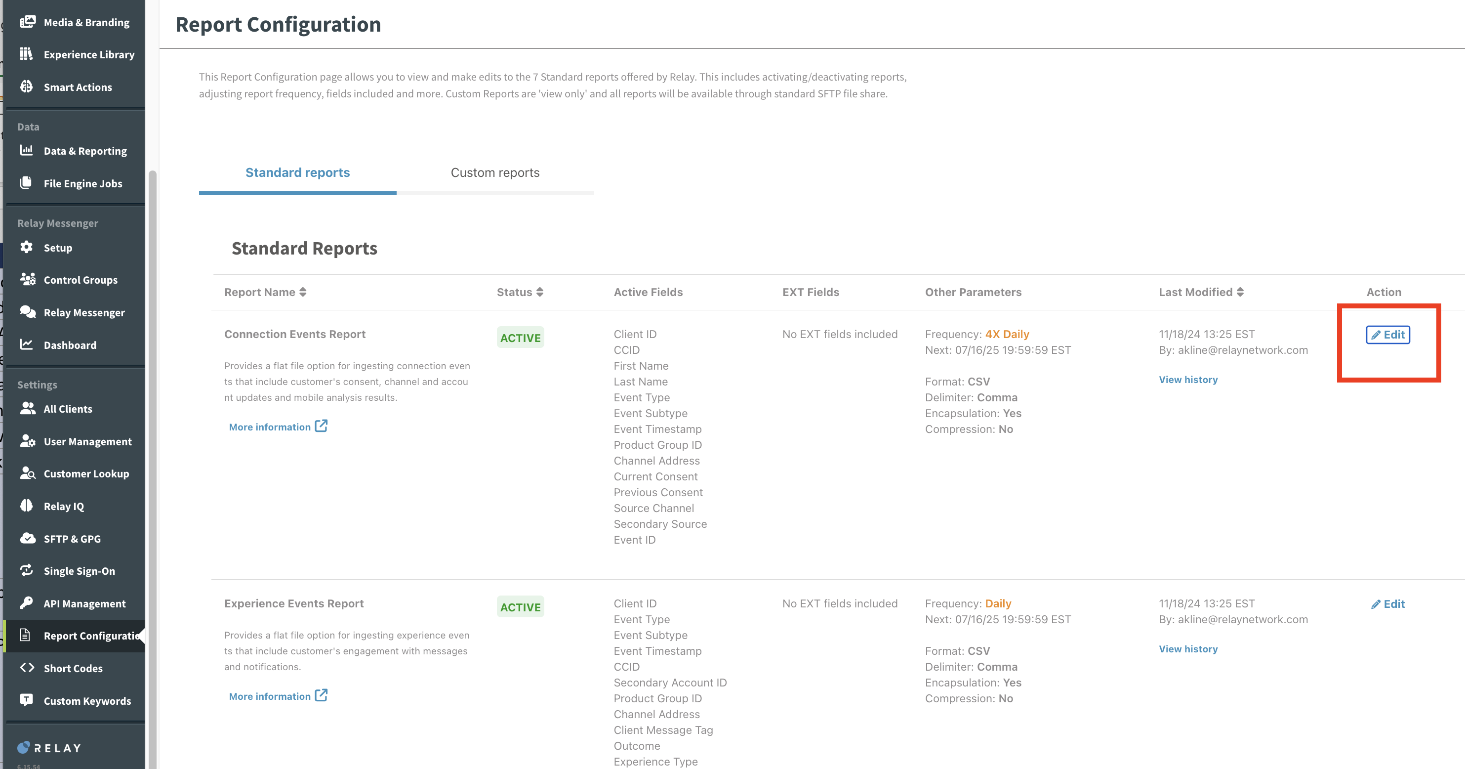Configuring & Updating the Reports