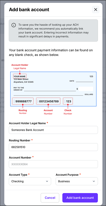 How to set up your payment method