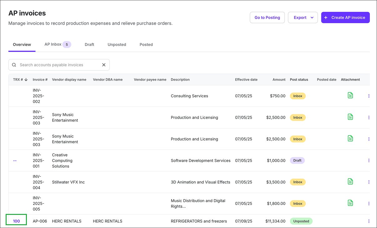 Add a purchase order (PAS)