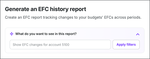 EFC history report (PAS)
