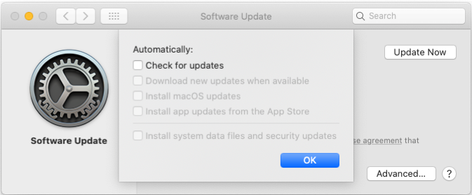 A screenshot of a software update  Description automatically generated