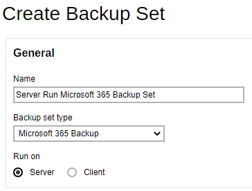 A screenshot of a backup set  Description automatically generated