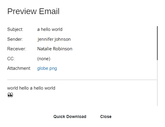 A screenshot of a email  Description automatically generated