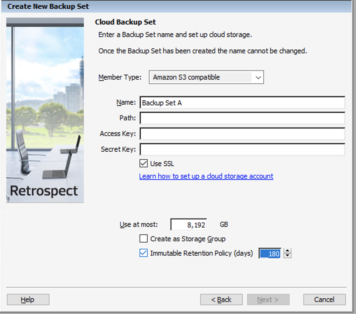A screenshot of a computer backup set  Description automatically generated