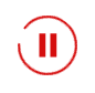 A play button icon indicating pause functionality in a circular design.