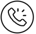 A phone icon representing communication and contact options for users.