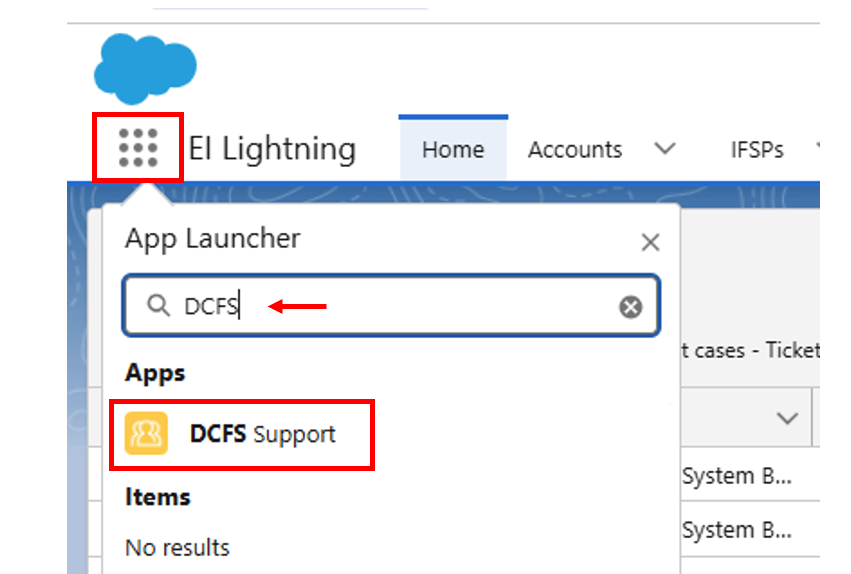 DCFS Support Case