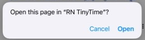 Safari asking to open the page in your app