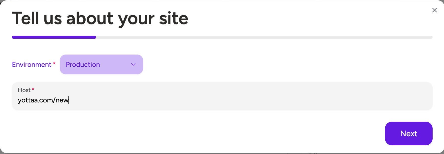 Adding a New Site