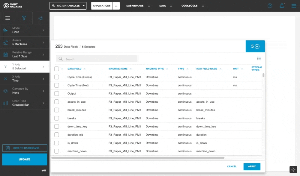 Data Field Picker