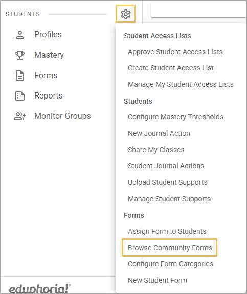 Aware Community Forms (for Texas Districts)