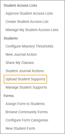 Managing Student Supports for Online Testing