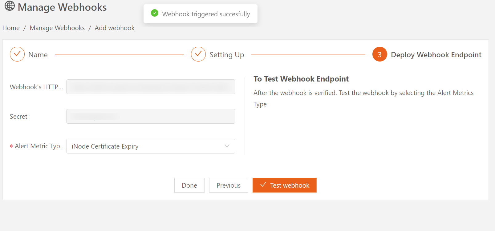 webhook test