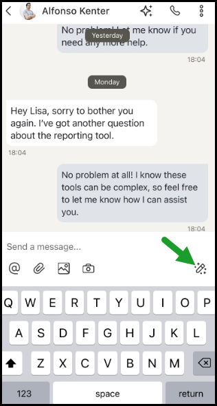 Messages - Enhance your reply with AI writing tools Messages - Enhance your reply with AI writing tools