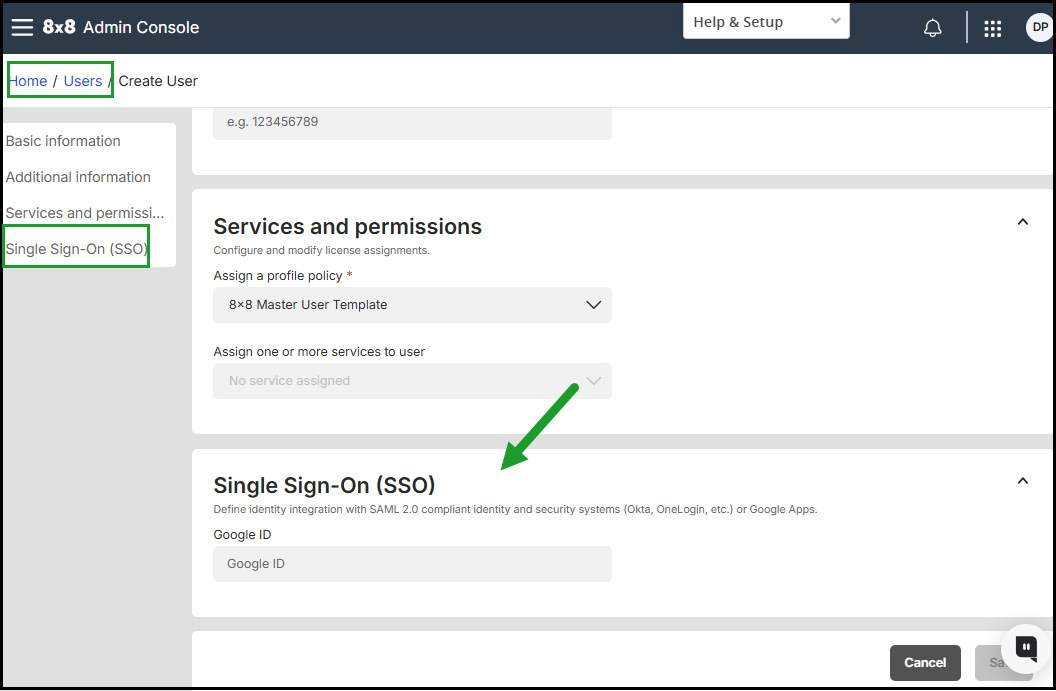 Users - The Single-Sign-On (SSO) settings section is always visible, regardless of license assignment Users - The Single-Sign-On (SSO) settings section is always visible, regardless of license assignment