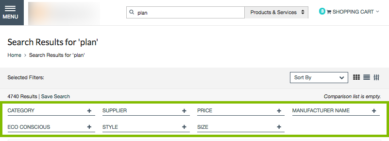 BuyerQuest Additional Filters for Product Attributes